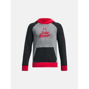 Under Armour Pulover UA Rival Fleece Script CB HD-BLK - Boys