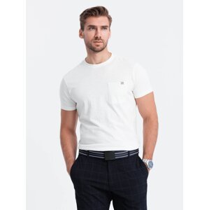 Ombre Men's knitted T-shirt with patch pocket