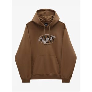 Men's Brown Hooded Sweatshirt VANS Snake Pit - Men