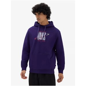 Dark purple men's hooded sweatshirt VANS Saturn Po - Men