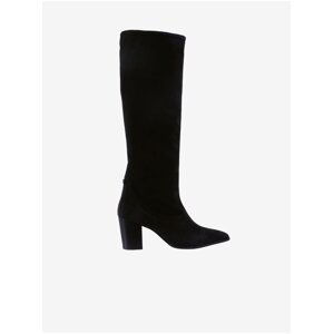 Women's black suede heeled boots Högl Dress Up - Women