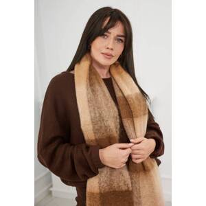 6060 Women's scarf brown + camel