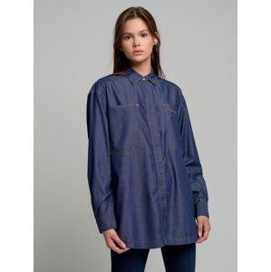 Big Star Woman's Shirt 141884 Jeans Look-500