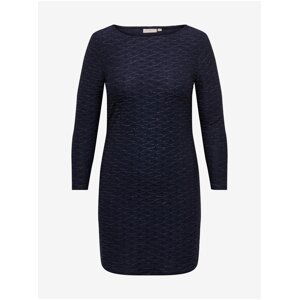 Women's dark blue dress ONLY CARMAKOMA Astra - Women