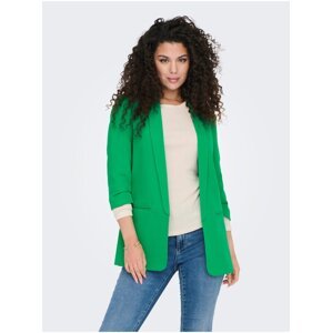 Green women's blazer with three-quarter sleeves ONLY Elly - Women