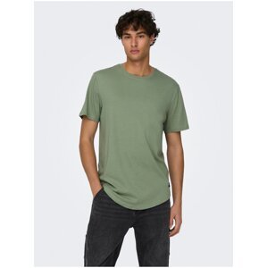 Men's Green Basic T-Shirt ONLY & SONS Matt Longy - Men's