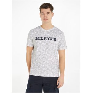 White Men's Patterned T-Shirt Tommy Hilfiger - Men's