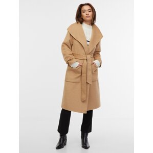 Orsay Women's beige coat with wool - Women