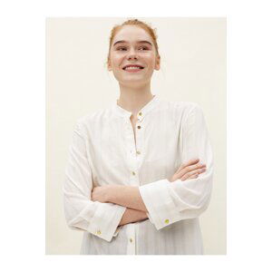 Koton Women's Yellow Judge Collar Shirt