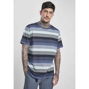 Yarn Dyed Sunrise Stripe Vintageblue T-Shirt