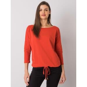 Dark orange blouse by Fiona