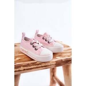 Kids fabric sneakers BIG STAR KK374052 Pink