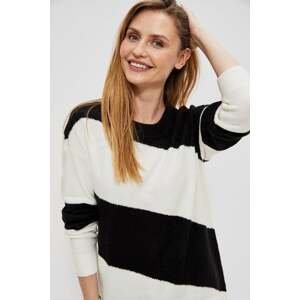 Sweater with diagonal stripes