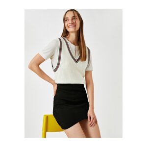 Koton Asymmetric Mini Skirt