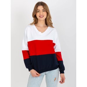 Women's Neckline Sweatshirt Rue Paris - Multicolored