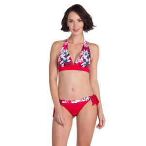 Dagi Red Neck Tied Patterned Top Triangle Bikini Set