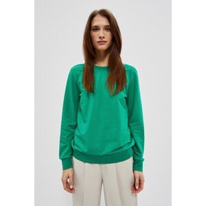 Sweatshirt with neckline on back