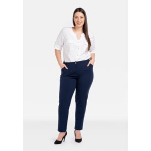 Karko Woman's Trousers Z861 Navy Blue