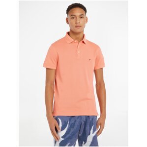 Oranžové pánske polo tričko Tommy Hilfiger - MUŽI