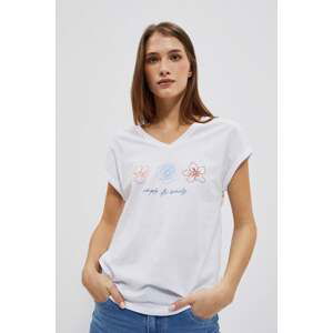 WOMEN'S T-SHIRT L-TS-4037 WHITE