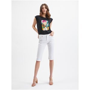 Orsay biele trojštvrťové džínsy - ženy