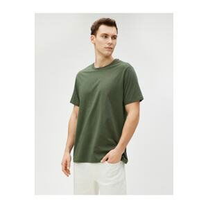 Koton Basic T-Shirt Short Sleeved Crepe Collar Cotton