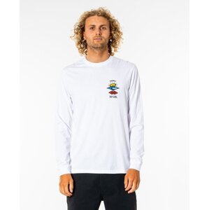T-Shirt Rip Curl SEARCH ICON L/S TEE White