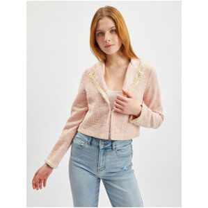 Orsay Light pink ladies tweed jacket - Ladies