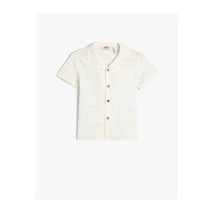 Koton Shirt Short Sleeve Pocket Detailed Cotton
