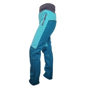 Women's softshell trousers insulated - kerosene-turquoise