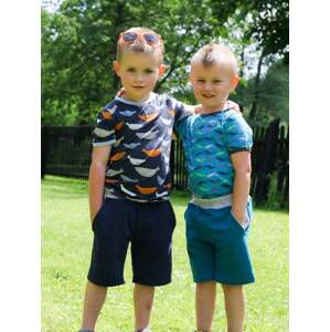 Boys' shorts - kerosene-gray highlights