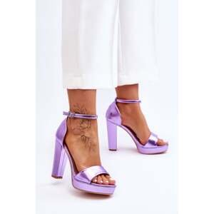 High heel sandals Purple Mandy