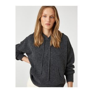 Koton Oversized úplet sveter s kapucňou klokan s vreckom