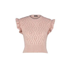 Trendyol Powder Crop mäkký textúrovaný pletený sveter