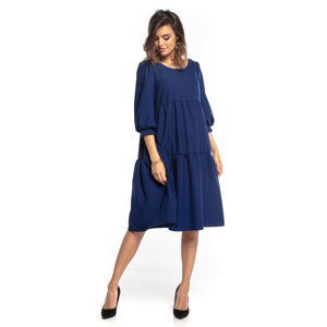 Tessita Woman's Dress T352 4 Navy Blue