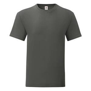 Graphite Iconic Combed Cotton T-shirt Fruit of the Loom