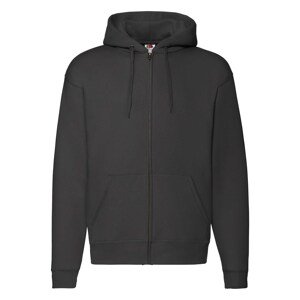 Black Men's Hoodie Premium Fruit of the Loom