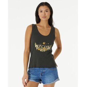 Tank Top Rip Curl OCEANS TOGETHER RIBBED TANK Washed Black