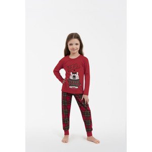 Kids' pajamas Tess, long sleeves, long legs - red/print