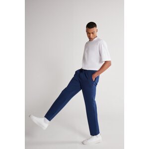 AC&Co / Altınyıldız Classics Unisex Indigo Standard Fit Normal Cut Pocket Cotton Stretch Sweatpants