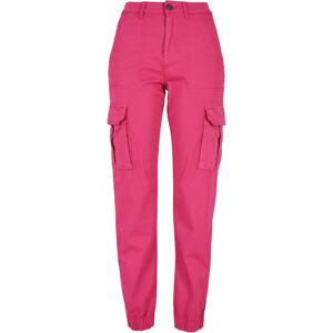 Women's Cotton Twill Utility Cotton Trousers Hibiscus Pink