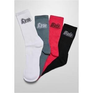 Love Hate Socks 4-Pack Multicolor