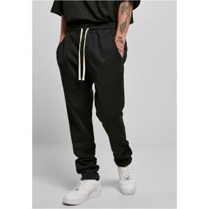 Sweatpants with side zipper black