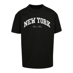 Oversize New York College T-Shirt Black