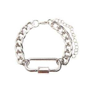 Silver bracelet with clasp