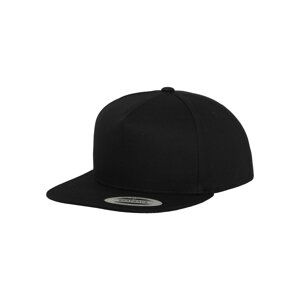 Classic 5 panel snapback blk/blk