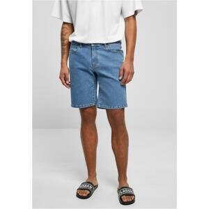 Relaxed Fit Denim Shorts Light Blue Washed