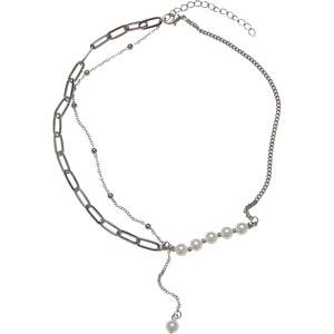Jupiter Pearl Assorted Chain Necklace Silver