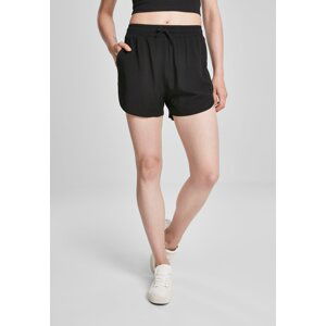 Black Women's Viscose Resort Shorts