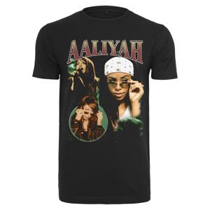 Aaliyah Retro Oversize T-Shirt Black
